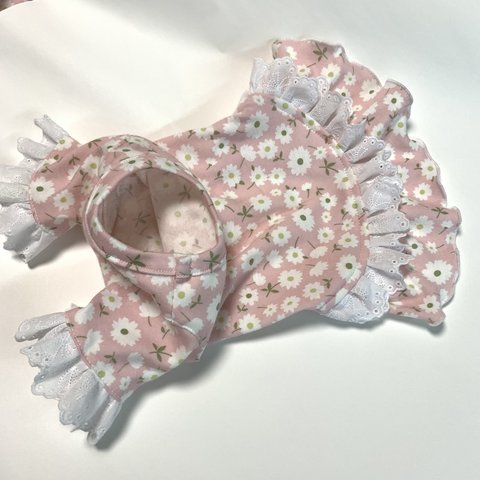 犬服　完成品　値引き　春　花柄　ワンピ　