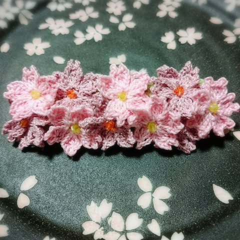 🌸桜満開バレッタ🌸