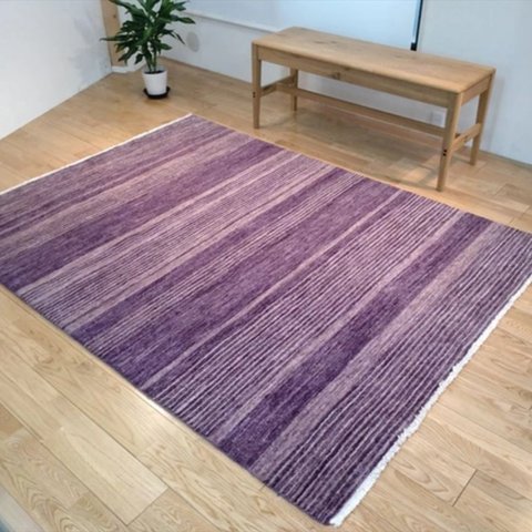 訳あり品４３％OFF】四季を楽しむオールシーズン手織りラグ　198x145cm