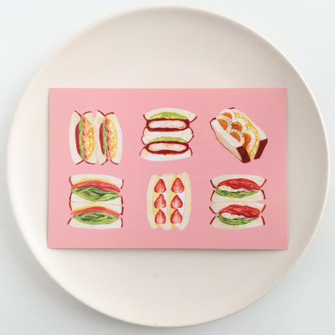 ポストカード【サンドイッチ】