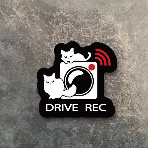 ＜+Ｒ＞CATS ねこドライブレコーダー搭載マグネット　正方形