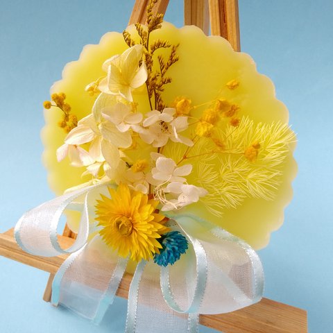 香るインテリアボード-黄色い花束