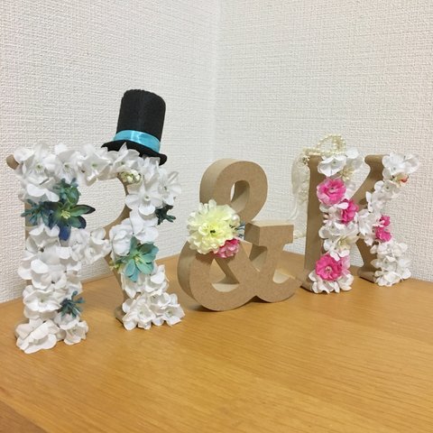 ◆◆オプション◆◆ハット&ティアラ+ベール  イニシャルオブジェ  結婚式