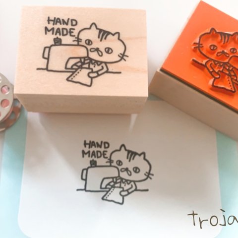 HAND MADE猫ハンコ