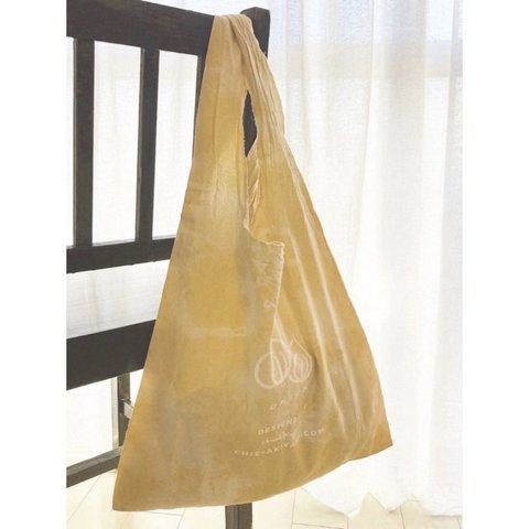 BIG Marche Bag  【1点もの/草木染め】タイダイ エコバック　マルシェバッグ