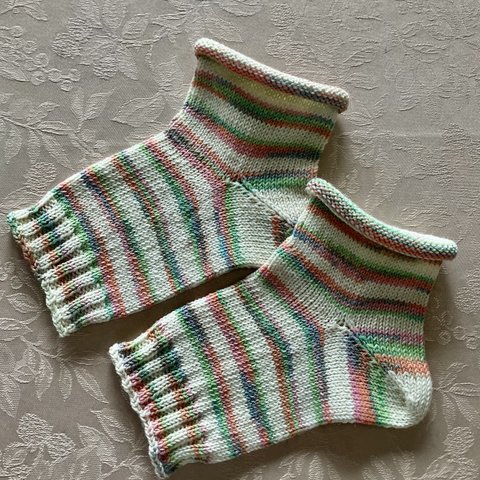 opal毛糸コットン混紡🧶open toe socks(つま先あきソックス)＊送料無料