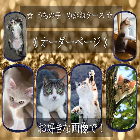 ☆　愛猫　めがねケース　　【オーダー】　お好きな画像で　☆