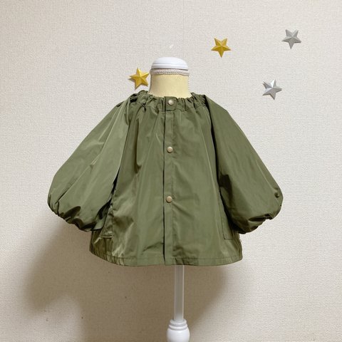 タウン&プレイウェア　【メモリー】スモックジャンパー　ベビーサイズM(80~90) L(90~100) Grassgreen