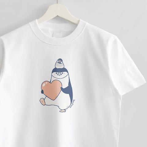 Tシャツ（優しいきもち / ヒゲペンギン＆桜文鳥）