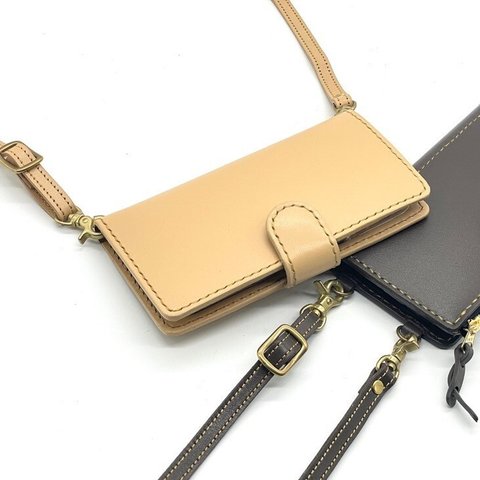 【オプション商品】スマホケース用レザーショルダーストラップ・ネックストラップ