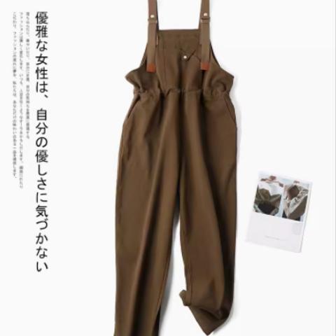 春の新作 純綿 レトロ シンプル パンツ
