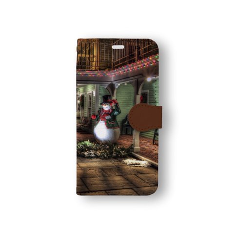 クリスマス 5 手帳型 スマホケース　iPhone Xperia Galaxy AQUOS arrows Google pixel