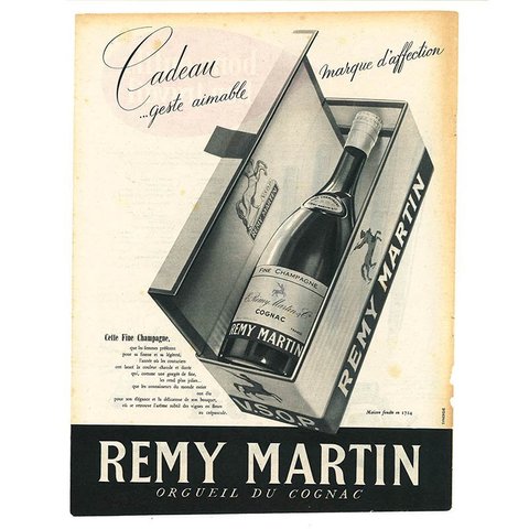 ヴィンテージフランス雑誌 1953年 2色REMY MARTIN, Waterman2P 11PSl23-4