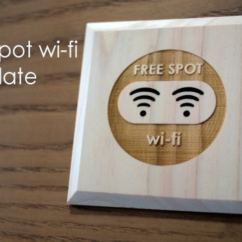 【送料無料】フリースポット Wi-Fi プレート　FREESPOT(P)