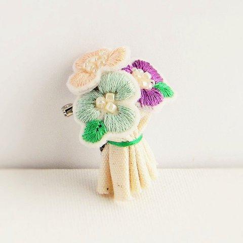 【受注生産】flower bouquet brooch 005