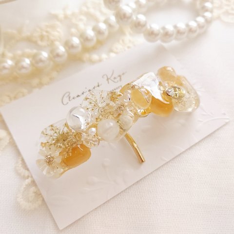 - ̗̀ɴᴇᴡ ̖́-bubble＆Flower ポニーフック  bright yellow