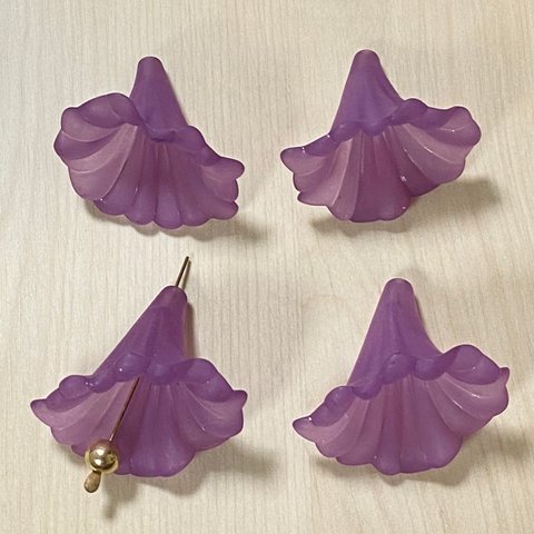 FLOST PURPLE FLOWER BEADS CAP PARTS