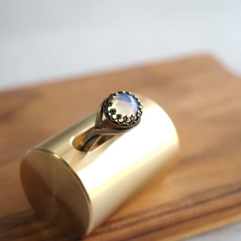 brass-work × gemstone ring No.4