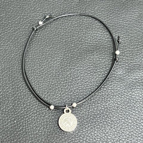 Coin charm anklet