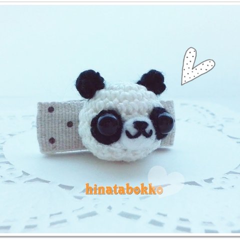 パンダちゃんのヘアクリップ mini ♡