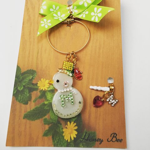 Snowman  BagCharm