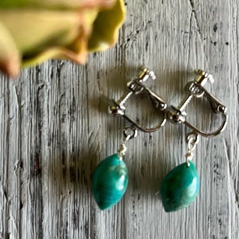  turquoise beads earrings＊Marquis