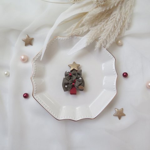 【再販3】Christmas tree❁ヘアクリップ《1個》