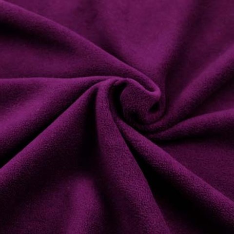 プレミアムフリース生地　濃紫　【ネコポスはできません】　f207