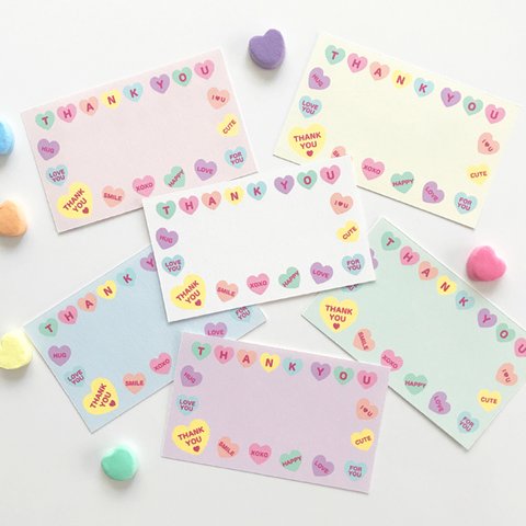 サンキューカード♡Candy Hearts♡キャンディーハーツ　カードのみ