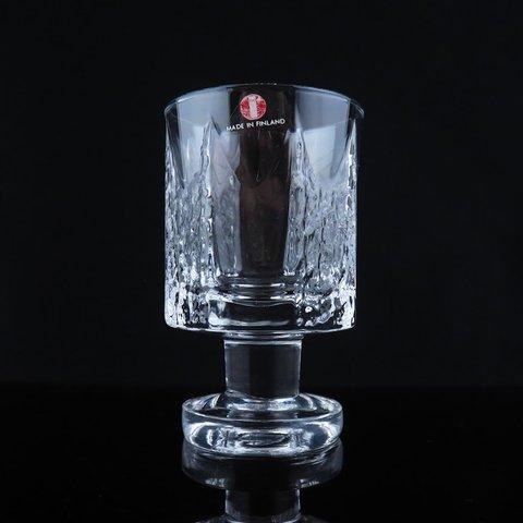 iittala/イッタラ Kalinka/カリンカ Timo Sarpaneva/ティモサルパネヴァ 脚付きグラス H9.2cm ブランドシール付き [3]