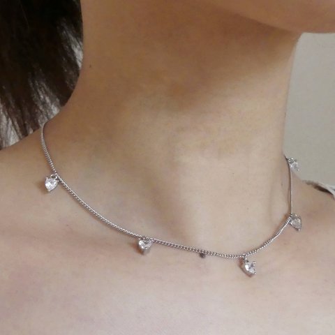 (no.1) 5hearts necklace...♡ 