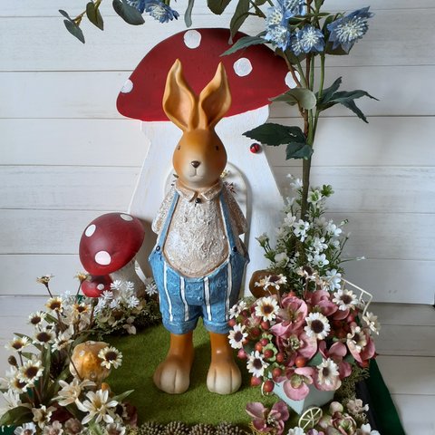 🐇卯年🐇🌳2023年卯さんハウスは🍄ハウス🍄です。楽しい幸せな１年に、なります様に♡ドールハウス(完成品)