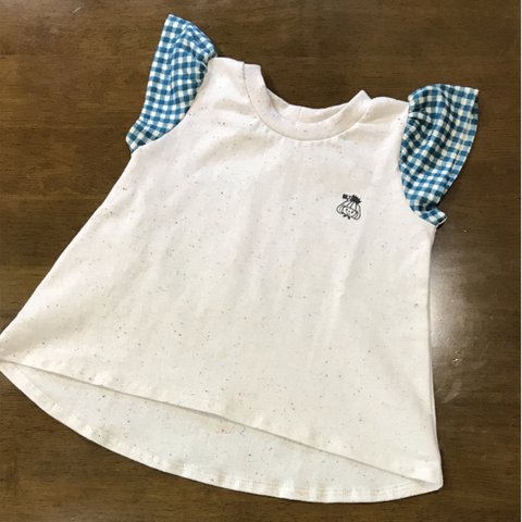 ハンドメイド ガールズTシャツ size100