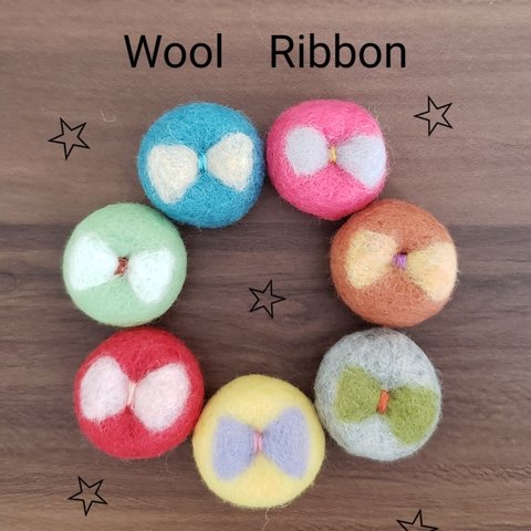 【送料無料💕】Wool Ribbon(羊毛リボン)🎀