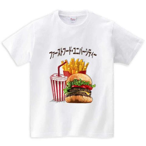 半袖Tシャツ 【ファーストフードユニバーシティ】 by FOX REPUBLIC