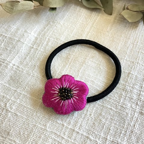 ＊刺繍フラワー＊ヘアゴム