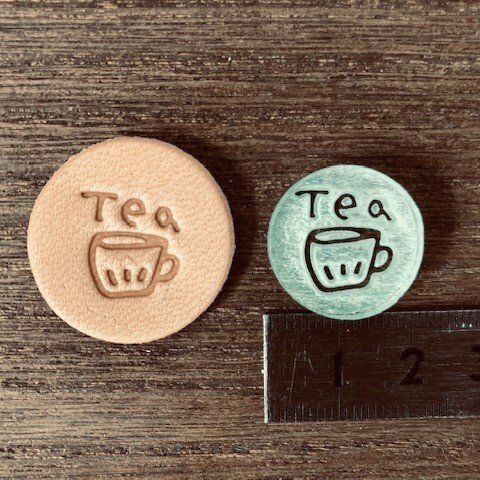 レザークラフト刻印　Tea