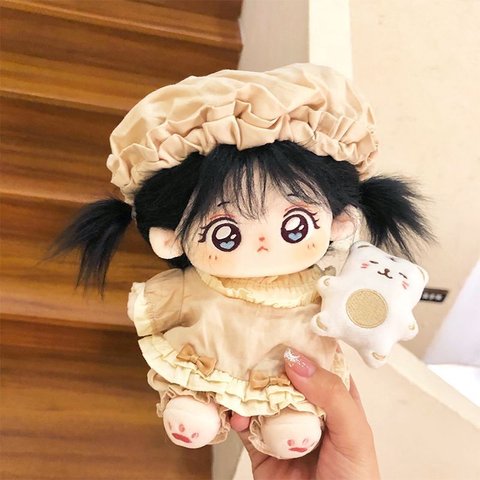 20cm 着せ替えぬいぐるみ 無属性 着せ替え人形 女の子 綿人形 コットンドール 小竹 cotton doll