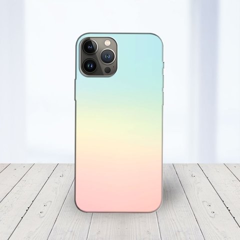 ほぼ全機種対応 スマホケース ★虹色の空 iPhone Android