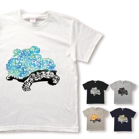 紫陽花カメのTシャツ