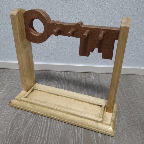 【木製】鍵型キースタンド