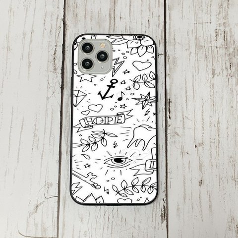 iphoneケース34 韓国 iphoneケース 強化ガラス おしゃれ 北欧 ラインアート　レトロ　アイフォン　リバティ　かわいい　流行り iface