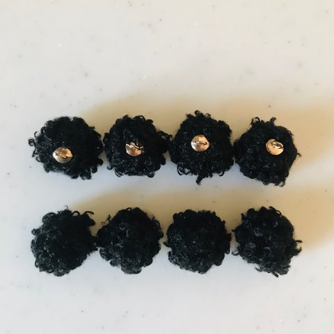 Black Yarn 15mm Pendant Tops