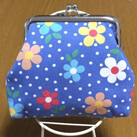 花柄がま口財布