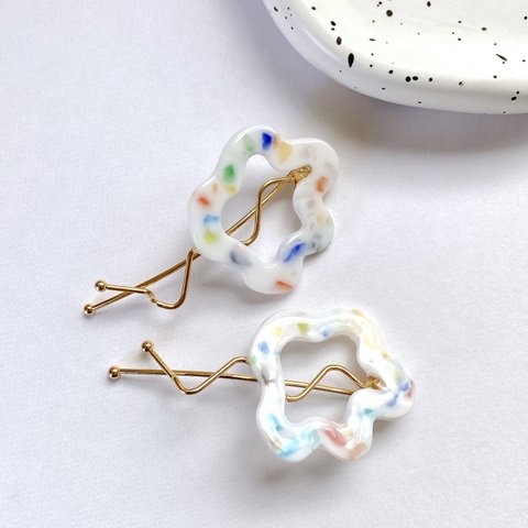 カラフルhairpin ♡2個セット