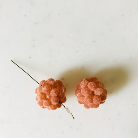 Dusty Pink Velour Bubble Beads