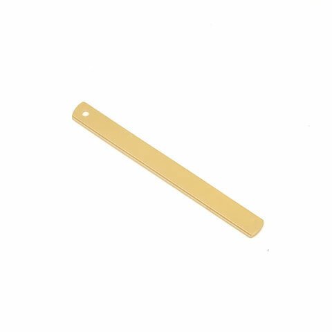 14KGF バープレート 片穴 25×2.5mm【1コ販売】(14K-584BAR