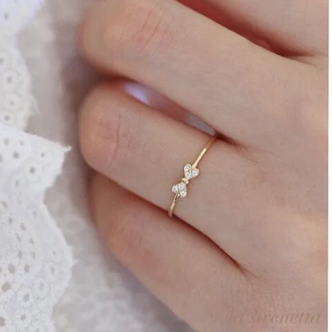 受注製作 ＊  simple ribbon ring