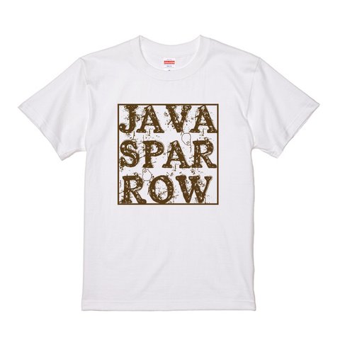 文鳥Tシャツ  「JAVASPARROW 6」 【受注生産】