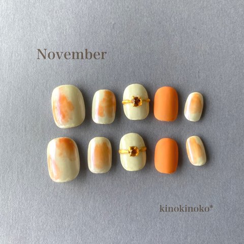 誕生石カラーnail〈11月〉